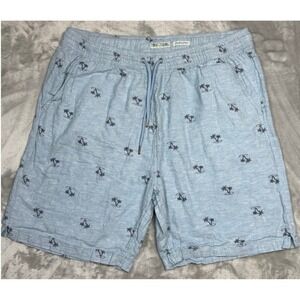 NWOT Tenth + Ocean Mens XXL Washable Linen Shorts Modern Resort Vintage Summer